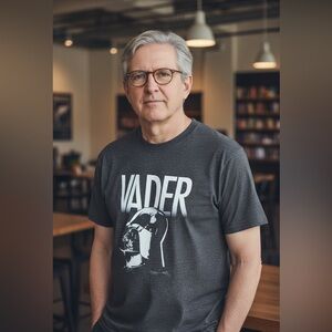 Star Wars Darth Vader Profile Mad Engine Licensed Graphic T-Shirt Large NEW NWT